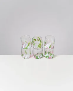 Motel a Miio Alegria 6er Set Glas Klein big drops rosa grün Clearance