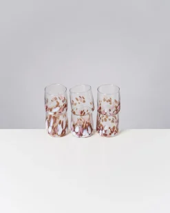 Motel a Miio Alegria 6er Set Glas Klein big drops bernstein rosa Outlet