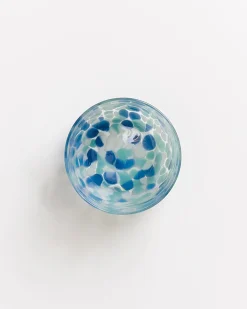 Motel a Miio Alegria Set Of 6 Glass Large drops blue white Clearance