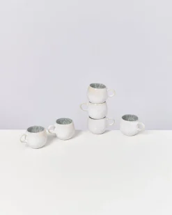 Motel a Miio Areia - Set Of 6 Espressomugs Grey Gray Shop