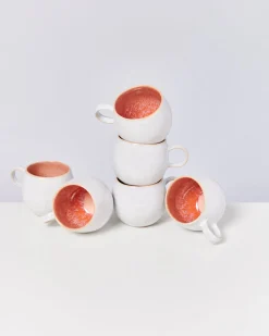 Motel a Miio Areia - Set Of 6 Mugs Big pink Cheap