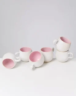 Motel a Miio Areia - Set Of 6 Mugs Big rose Fashion