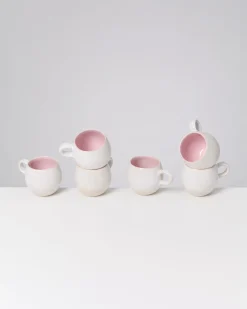 Motel a Miio Areia - Set Of 6 Mugs Small rose Fashion