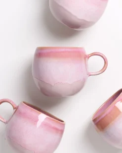 Motel a Miio Bica - Set Of 4 Mugs Big pink Hot