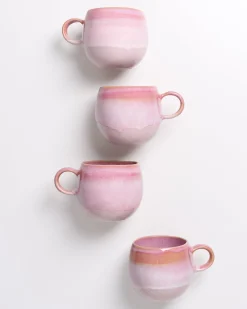 Motel a Miio Bica - Set Of 4 Mugs Big pink Hot