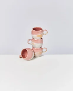 Motel a Miio Bica - Set Of 4 Mugs Small pink cream Store