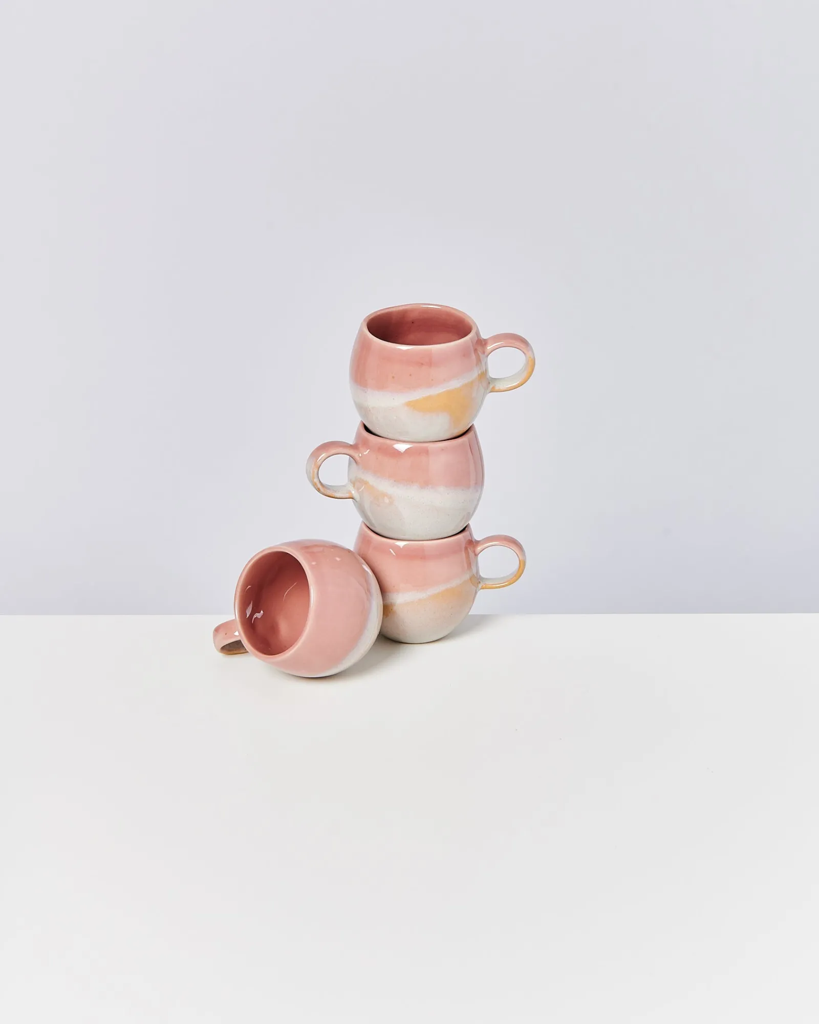 Motel a Miio Bica - Set Of 4 Mugs Small pink cream Store
