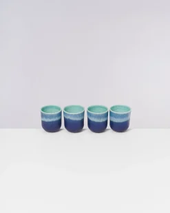 Motel a Miio Copa Alto - Set Of 4 Cups Small Turquoise türkis Discount