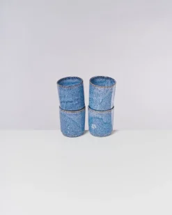 Motel a Miio Cordoama - Set Of 4 Cups Big Blue Speckled speckled blue Cheap