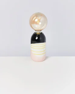 Motel a Miio Farol - Lamp Black Rose Yellow Striped black pink yellow striped Best Sale