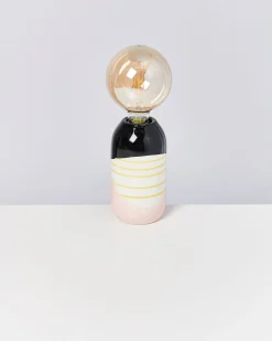 Motel a Miio Farol - Lamp Black Rose Yellow Striped black pink yellow striped Best Sale