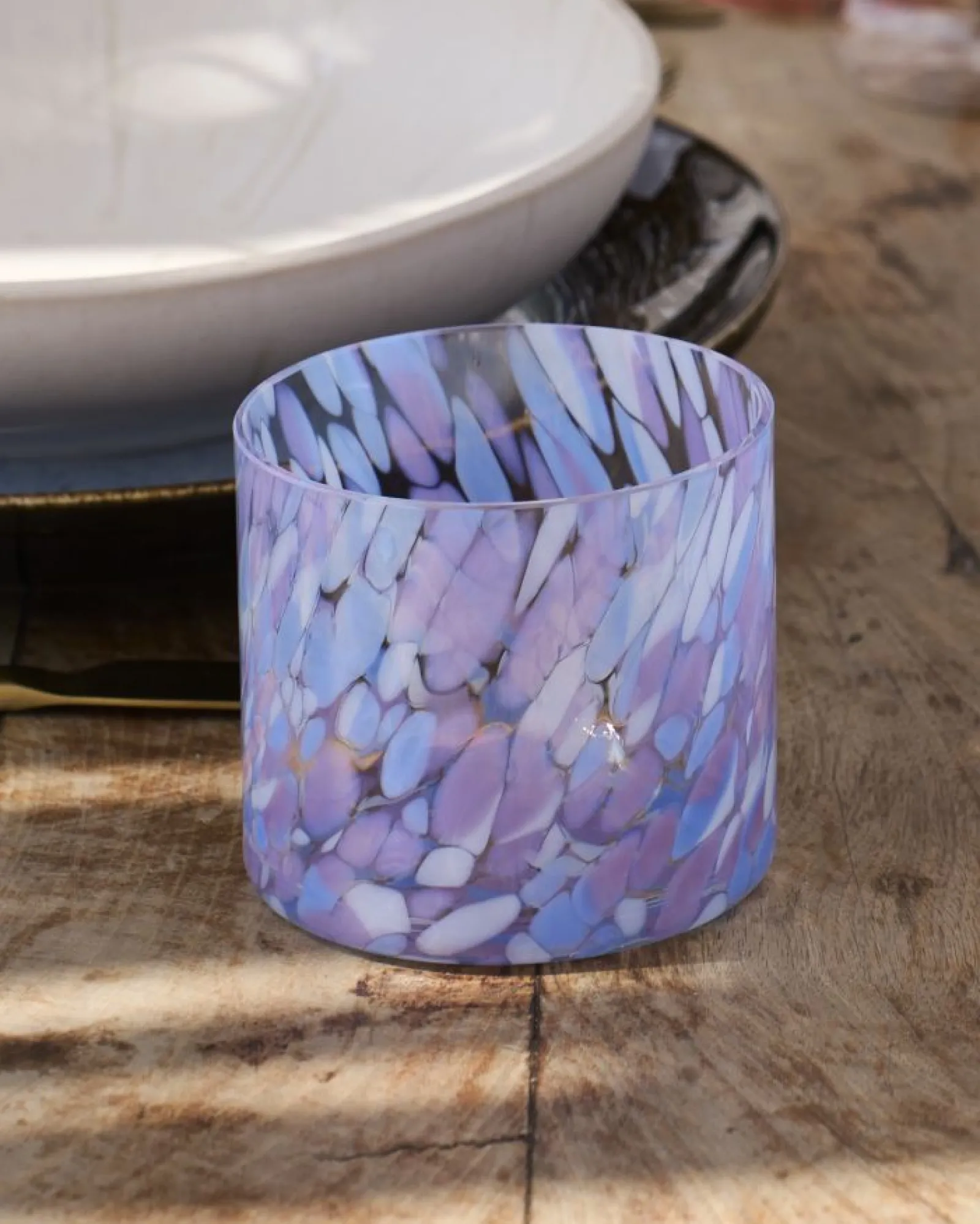 Motel a Miio Joia - Glass Small Drops Blue Lilac blau lila Clearance