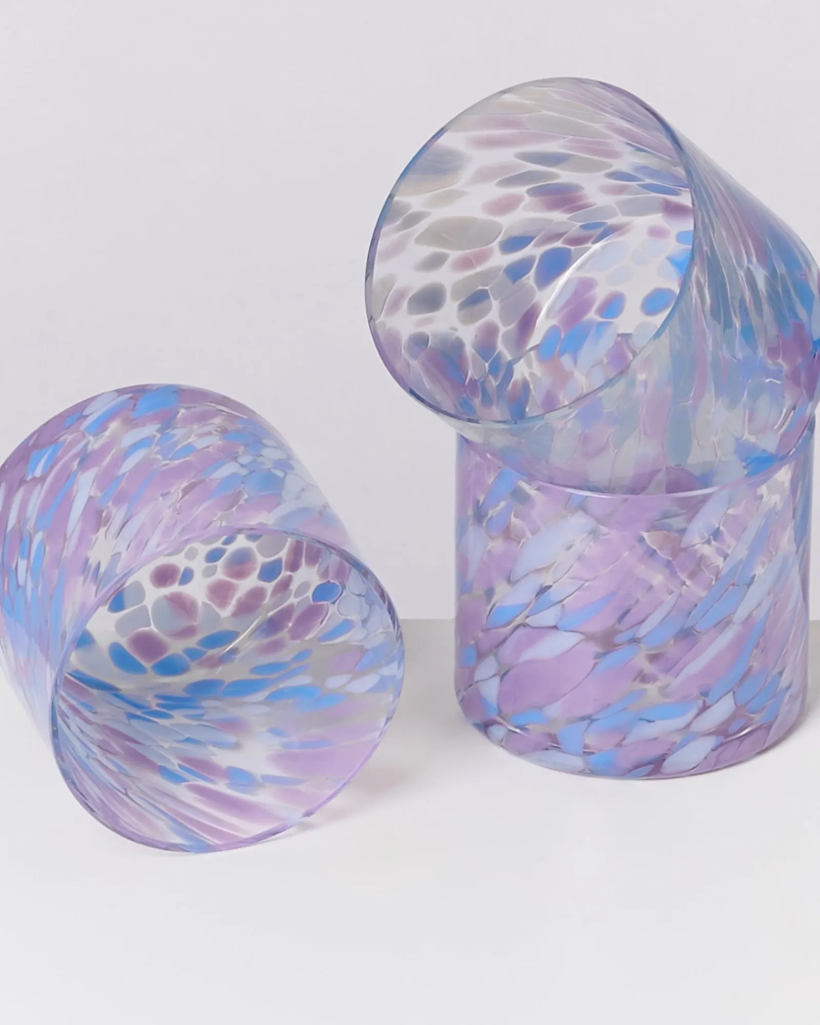 Motel a Miio Joia - Glass Small Drops Blue Lilac blau lila Clearance