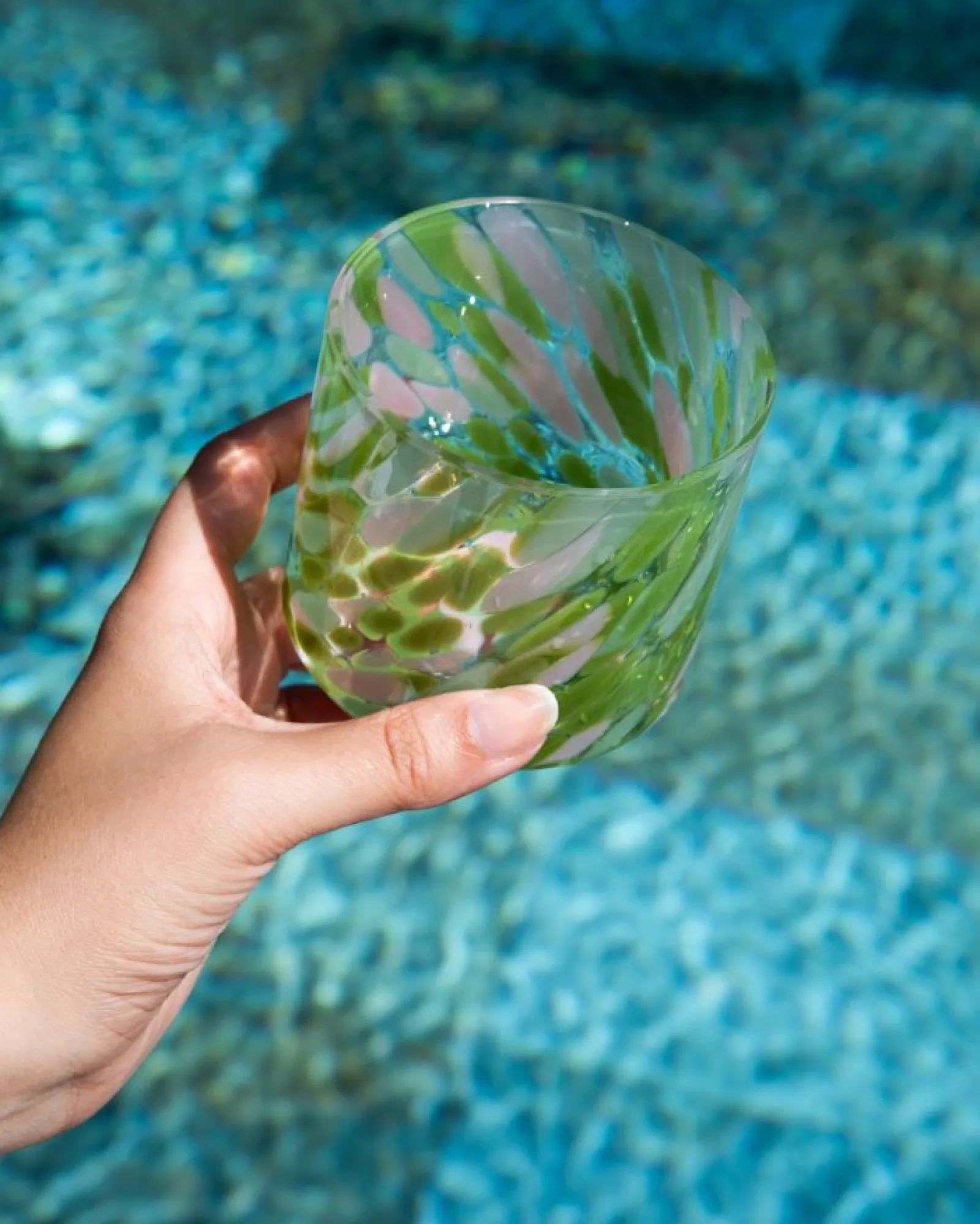 Motel a Miio Joia - Glass Small Drops Green Pink grün rosa Cheap