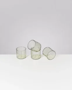 Motel a Miio Joia - Set Of 4 Glasses Flower Emerald smaragd Clearance
