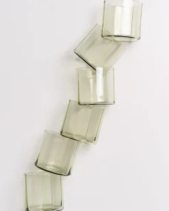 Motel a Miio Joia - Set Of 6 Glasses Flower Emerald smaragd Discount