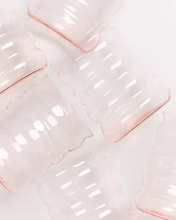 Motel a Miio Joia - Set Of 6 Glasses Large Bubble pink opal Cheap