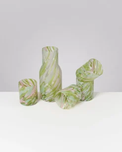 Motel a Miio Joia Drops - Set Of 5 Pieces Big Green Pink grün rosa Best Sale