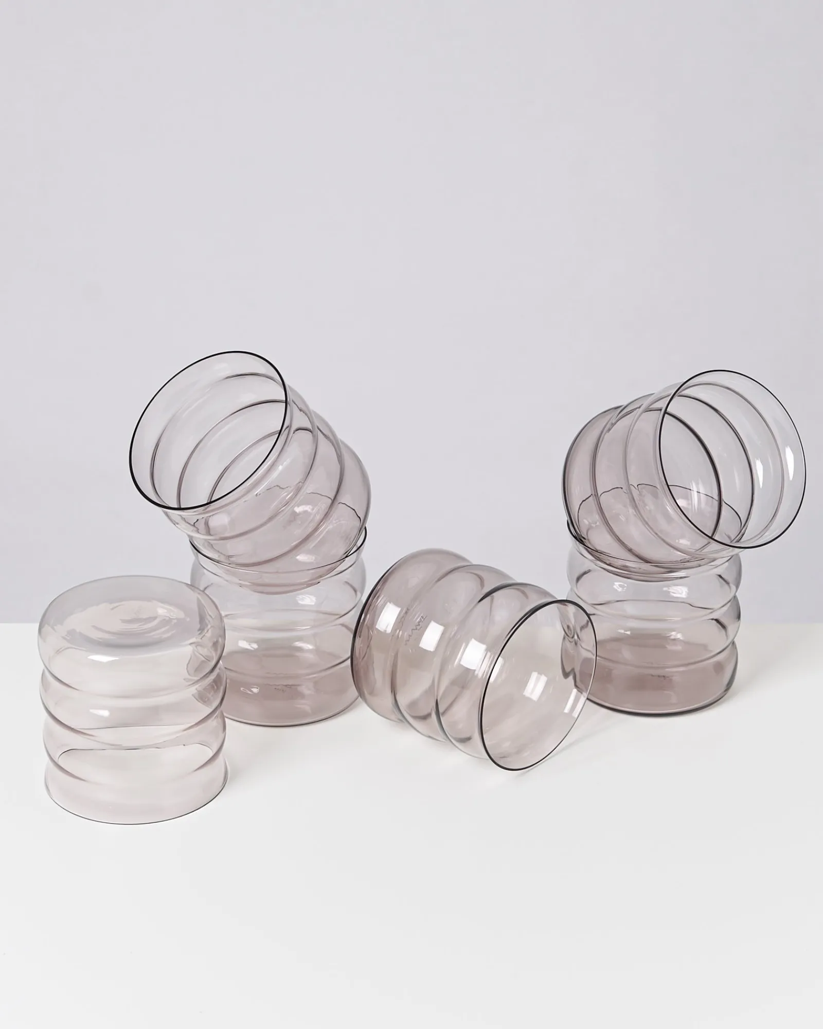 Motel a Miio Joia 6er Set Glas Bubble amethist Discount