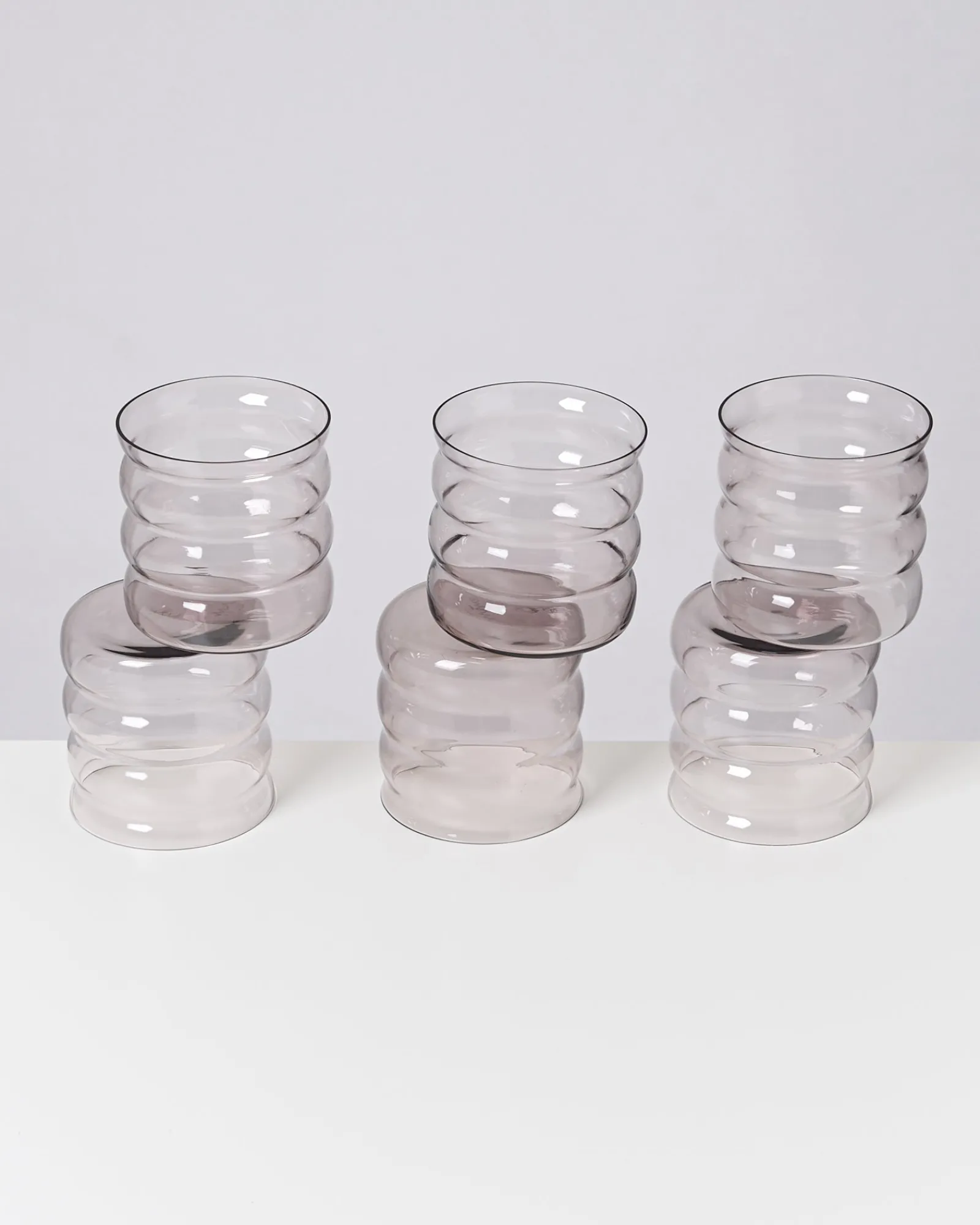 Motel a Miio Joia 6er Set Glas Bubble amethist Discount