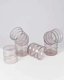 Motel a Miio Joia 6er Set Glas Bubble amethist Discount