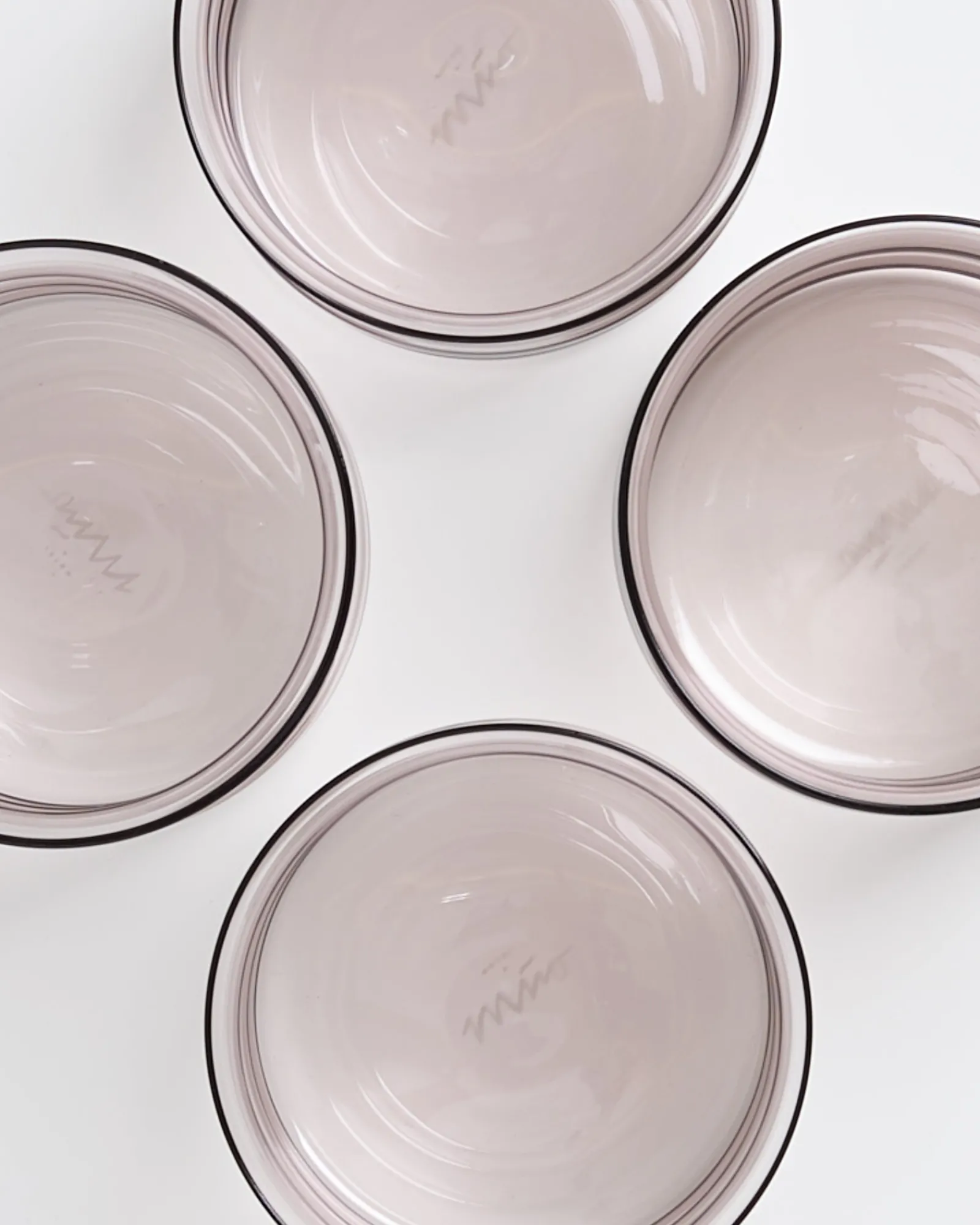 Motel a Miio Joia 4er Set Glas Bubble amethist Cheap