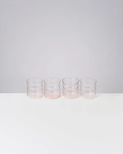 Motel a Miio Joia 4er Set Glas Bubble pink opal Store