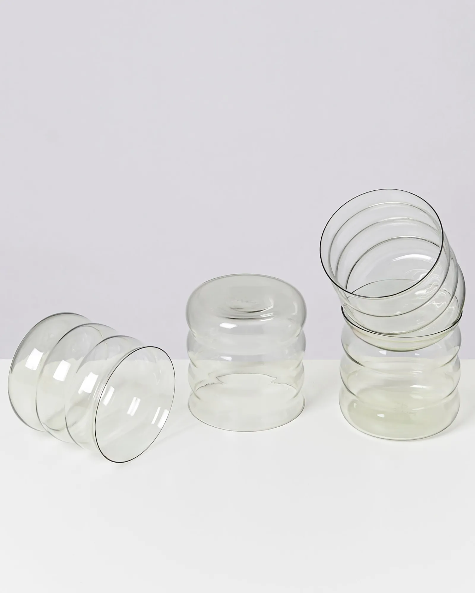 Motel a Miio Joia 4er Set Glas Bubble smaragd Discount