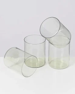 Motel a Miio Joia 4er Set Glas Groß smaragd Best