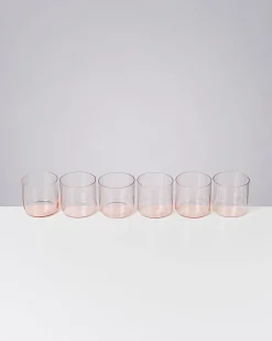 Motel a Miio Joia 6er Set Glas Klein pink opal Clearance