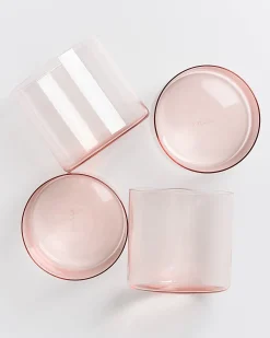 Motel a Miio Joia 4er Set Glas Klein pink opal Flash Sale