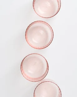 Motel a Miio Joia 4er Set Glas Riffled pink opal Fashion