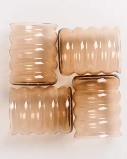 Motel a Miio Joia -Set Of 4 Glasses Large Bubble bronze Fashion