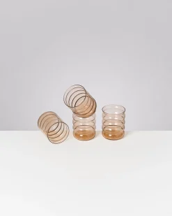 Motel a Miio Joia -Set Of 4 Glasses Large Bubble bronze Fashion
