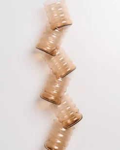 Motel a Miio Joia -Set Of 6 Glasses Large Bubble bronze Cheap