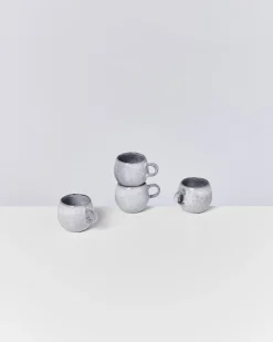 Motel a Miio Mae - Set Of 4 Espressomugs Grey Gray Clearance