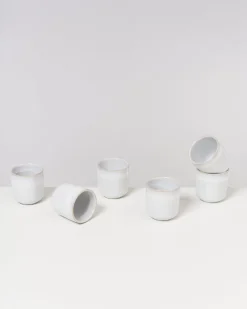 Motel a Miio Melides - Set Of 6 Cups Small white Clearance
