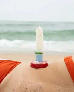 Motel a Miio X Isis-Maria Brisa Candleholder Red Blue rot blau Clearance