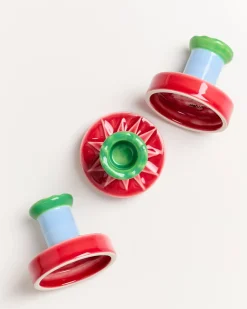 Motel a Miio X Isis-Maria Brisa Candleholder Red Blue rot blau Clearance