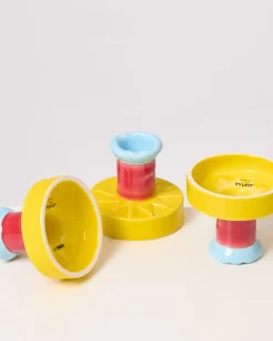 Motel a Miio X Isis-Maria Brisa Candleholder Yellow Red gelb rot Fashion