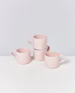 Motel a Miio Nódoa - Set Of 4 Mugs Pink Speckles rosa gesprenkelt Outlet