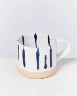 Motel a Miio Nódoa - Set Of 6 Mugs White Blue weiß blau Cheap