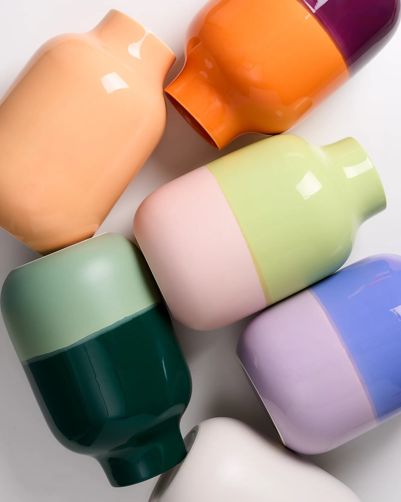 Motel a Miio Nuno Vase L - darkgreen sage New