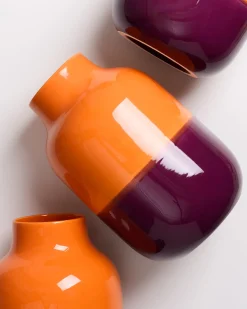 Motel a Miio Nuno Vase L - orange darklilac Store