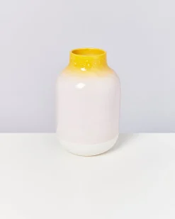 Motel a Miio Nuno Vase L - Yellow Rose Speckled yellow speckled with pink Cheap