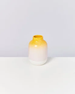 Motel a Miio Nuno Vase M - Yellow Rose Speckled yellow speckled with pink Best