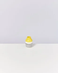 Motel a Miio Nuno Vase S - Yellow Black Striped gelb schwarz gestreift Sale