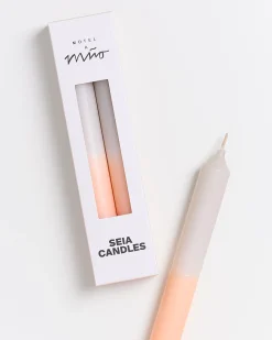 Motel a Miio Seia - Set Of 2 Stick Candles Dip Dye peach sand Cheap