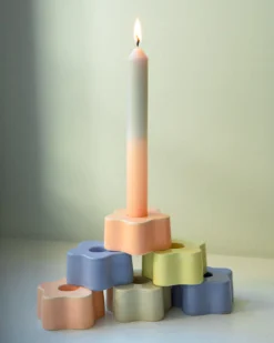 Motel a Miio Seia - Set Of 2 Stick Candles Dip Dye peach sand Cheap