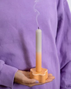 Motel a Miio Seia - Set Of 2 Stick Candles Dip Dye peach sand Cheap